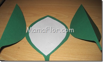 Manualidades en Papel: Sobre en Forma de Hoja - Manualidades MamaFlor